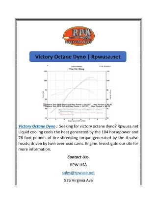 Victory Octane Dyno | Rpwusa.net
