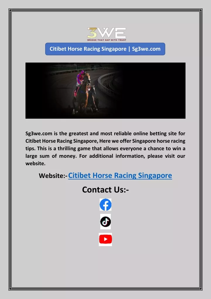 citibet horse racing singapore sg3we com