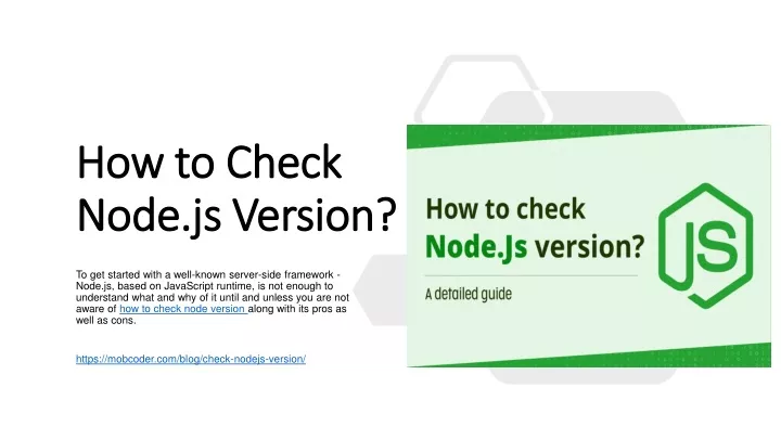 how to check node js version