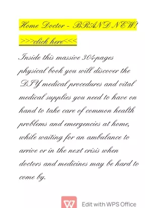 Home Doctor