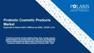 Probiotic Cosmetic Products Market Size, Share And Forecast To 2028