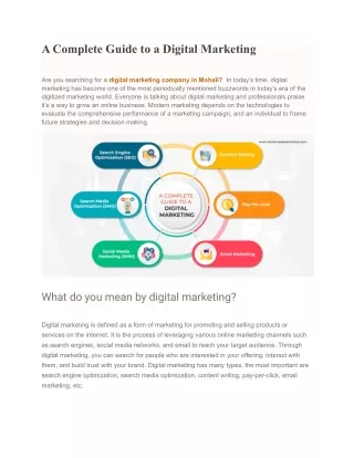 A Complete Guide to a Digital Marketing