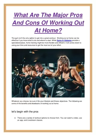 what are the major pros and cons of working