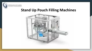 Stand up Pouch Filling Machines