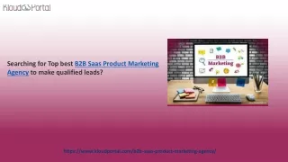 Best B2B SaaS Product marketing agency in India