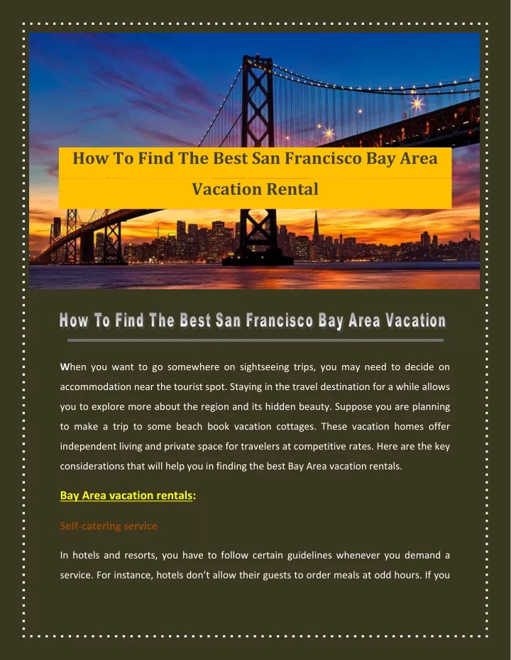 how to find the best san francisco bay area