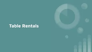 table rentals