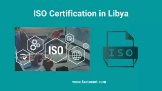 iso certification in libya