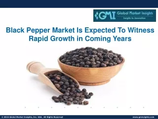 Black Pepper Market Growth Trends and Revenue Forecast 2021 – 2027