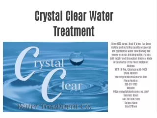 Crystal Clear Water Treatment