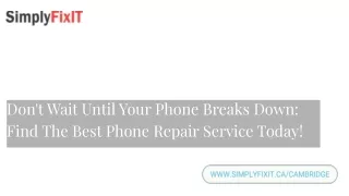 Phone Repair Cambridge