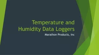 temperature and humidity data loggers