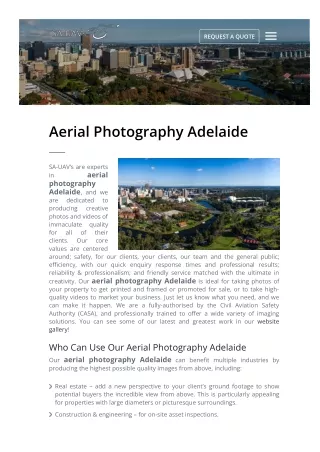 Aerial Photography Adelaide