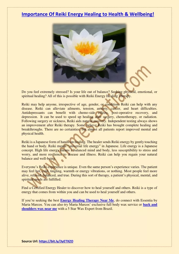 importance of reiki energy healing to health