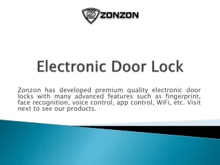 Electronic Door Lock Manufacturer