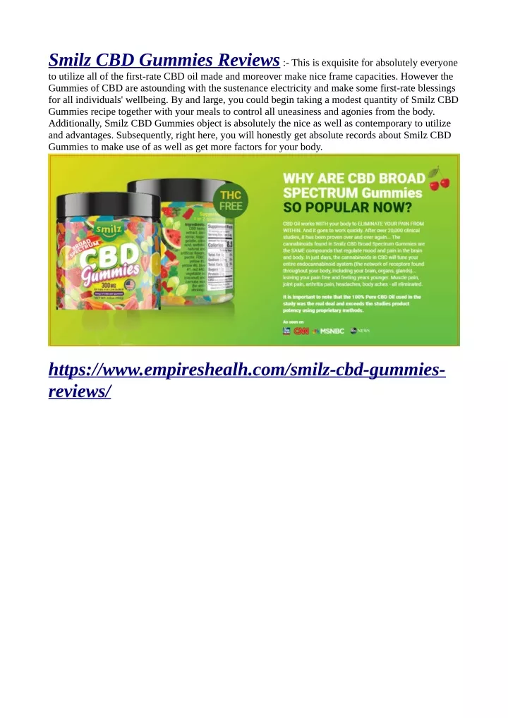 smilz cbd gummies reviews this is exquisite