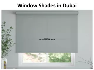 window shades in dubai
