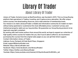 library of trader about library of trader