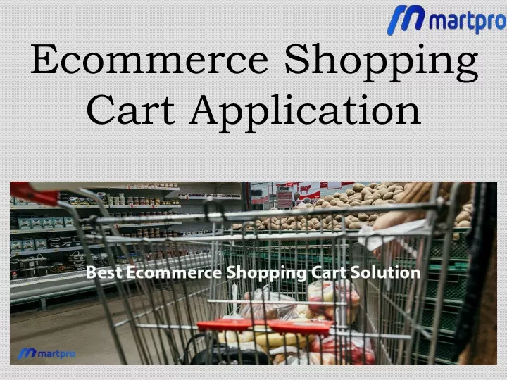 ecommerce shopping cart application