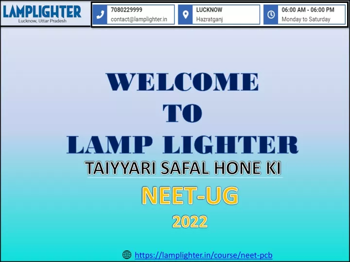 welcome to lamp lighter