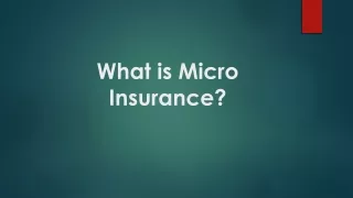what is micro insurance