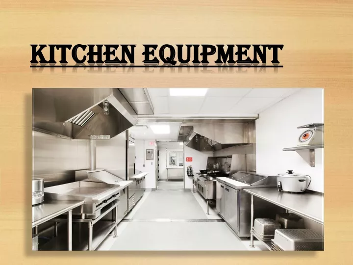 kitchen equipment