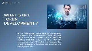 NFT Token Development Company In Mohali || LBM Blockchain Solutions ||