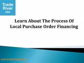 Local Purchase Order Financing