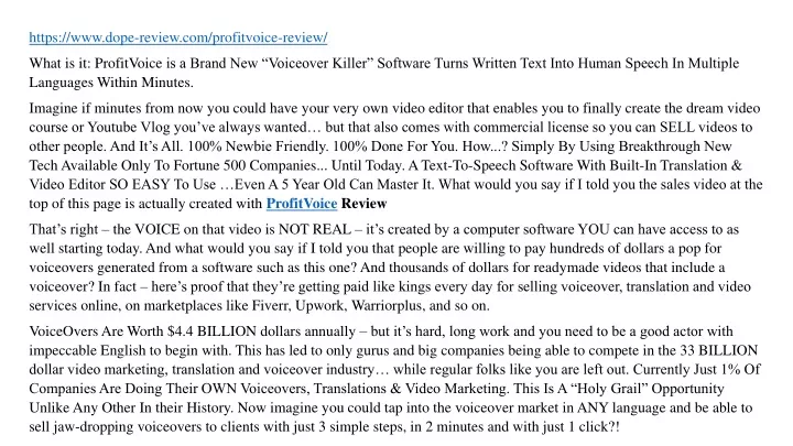 https www dope review com profitvoice review what