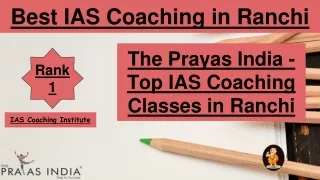 Best IAS Coaching in Ranchi