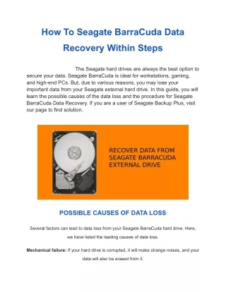 how to seagate barracuda data