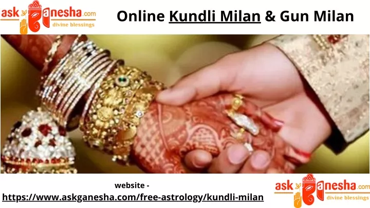 online kundli milan gun milan