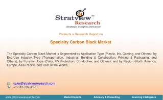 Specialty Carbon Black Market Size, Share, Trend, Forecast, & Industry Analysis