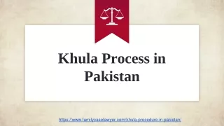 Legal Khula Process in Pakistan For Female