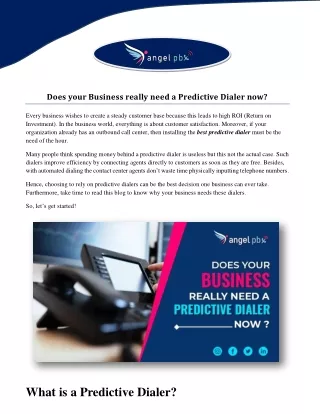 does your business really need a predictive
