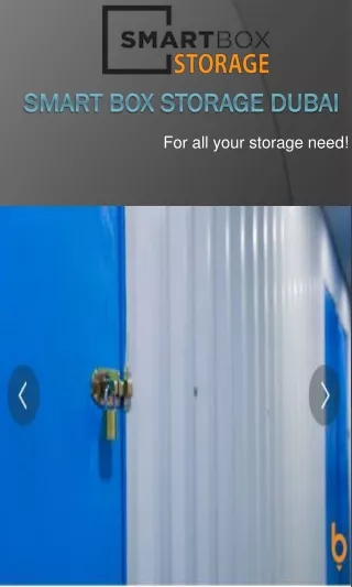 WHERE CAN YOU GET THE BEST SELF STORAGE IN DUBAI AT A LOW COST?