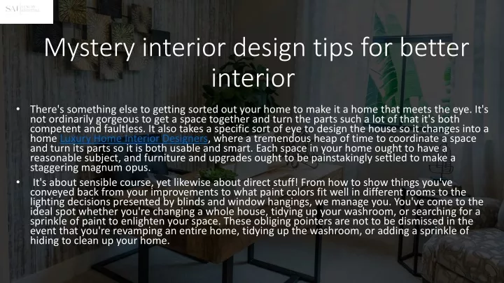 mystery interior design tips for better interior