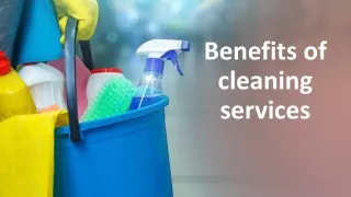 benefits of cleaning services