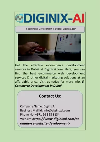e commerce development in dubai diginixai com