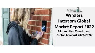 wireless intercom global market report 2022