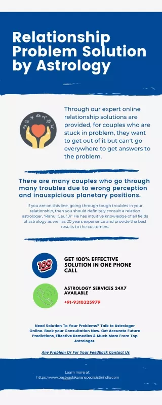 Relationship problem solution by astrology