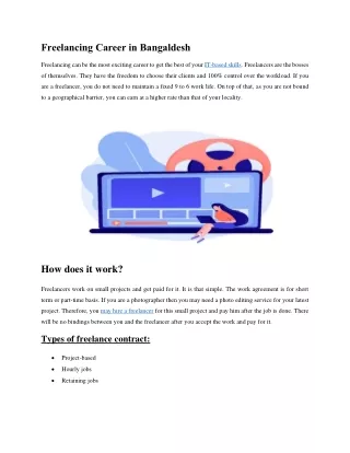 Freelancing Career