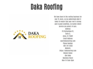 Daka Roofing