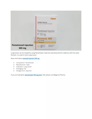 pemetrexed 700 mg price