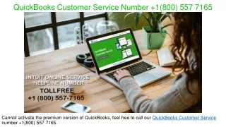 QuickBooks Customer Service Number  1(800) 557 7165