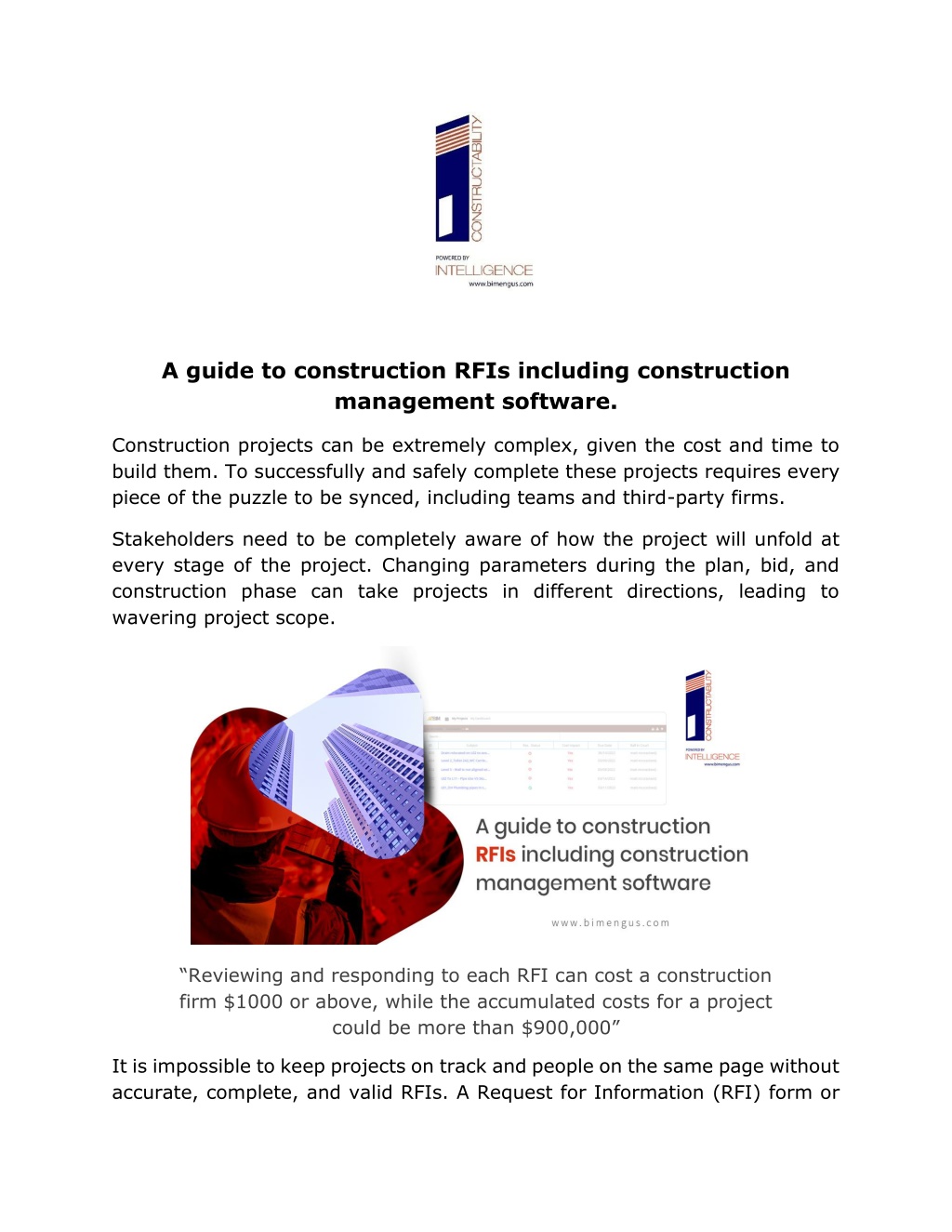 PPT - A guide to construction RFIs including construction management ...