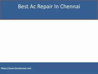 Best Ac Service In Chennai