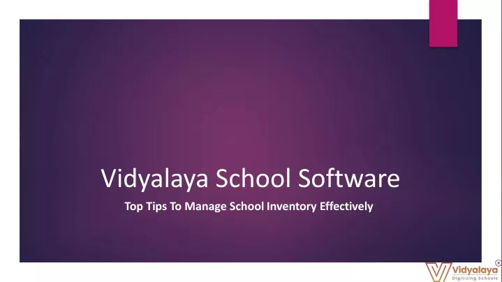 vidyalaya school software