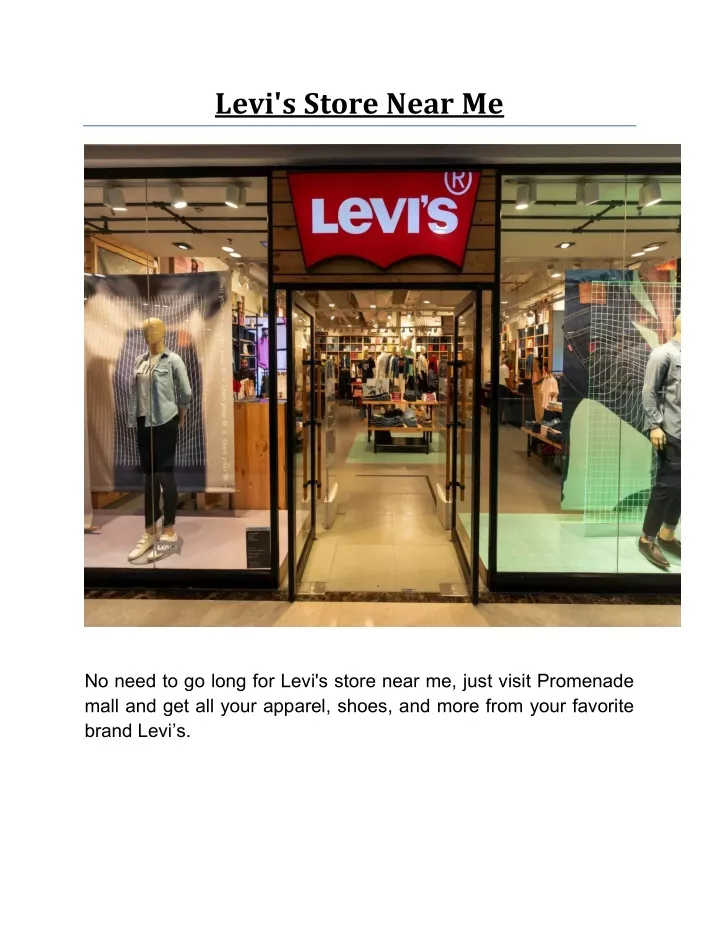 levi s store near me