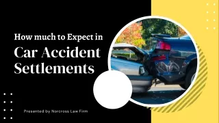 How Much To Expect in Car Accident Settlements